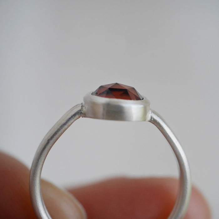 Rose Zircon Dual Ring | Size P 1/2