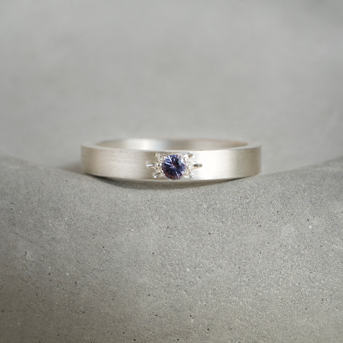 Star Violet Spinel Ring | Size K 1/2
