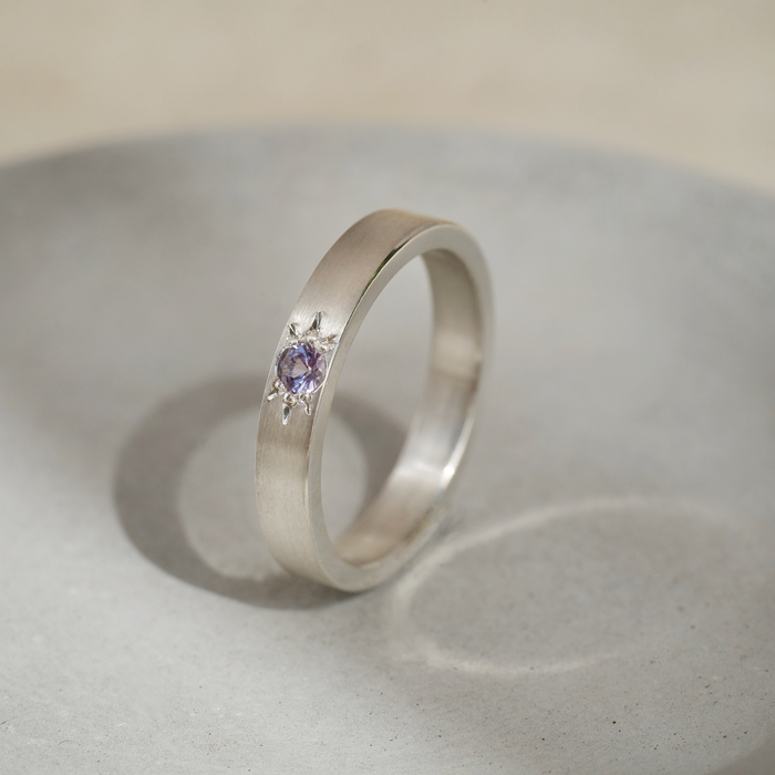 Star Violet Spinel Ring | Size K 1/2