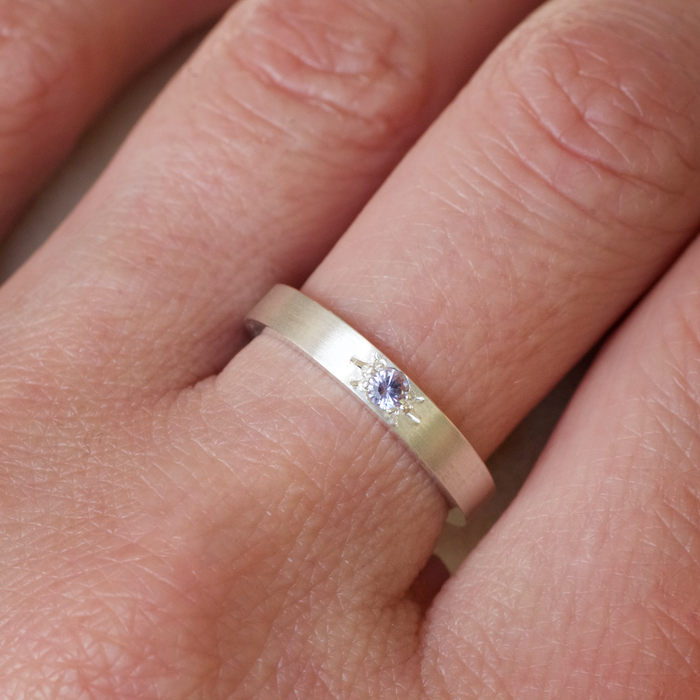 Star Violet Spinel Ring | Size K 1/2