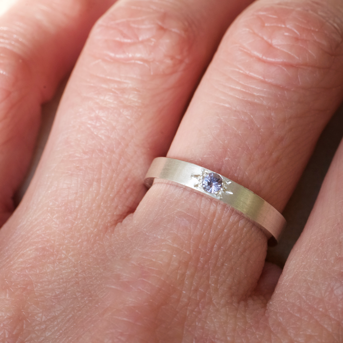 Star Violet Spinel Ring | Size K 1/2