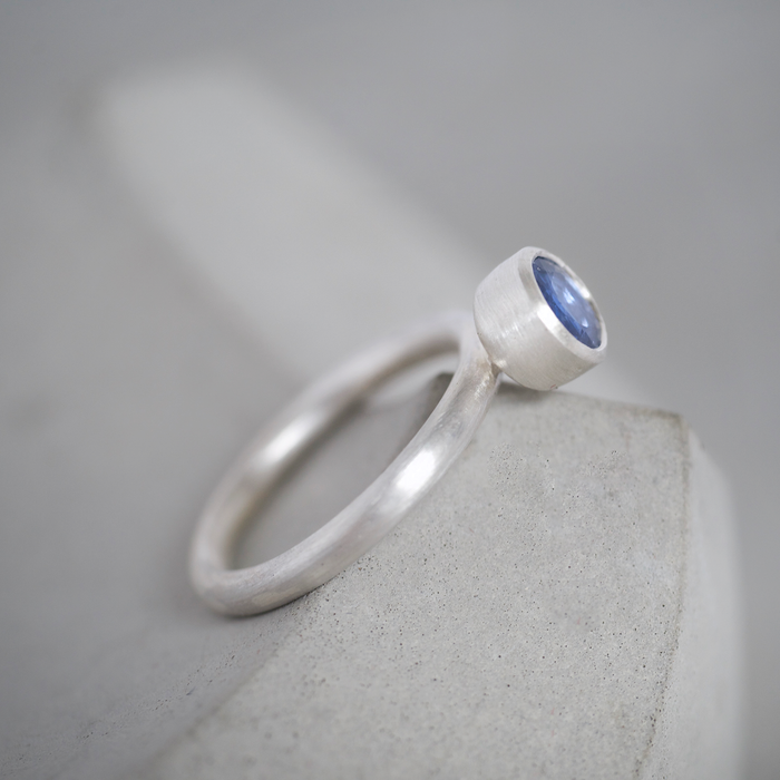 Blue Sapphire Goblet Ring