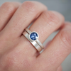 Blue Sapphire Goblet Ring