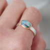 Boulder Opal Ring, 9ct Yellow Gold and Silver