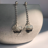 Dendritic Agate Heart Earrings