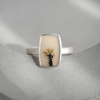 Dendritic Agate Ring Lone Tree