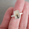 Dendritic Agate Ring Lone Tree