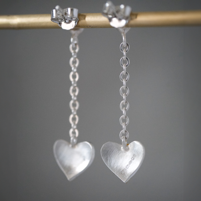 Keum boo heart drop earrings