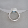 London Blue Rose Cut Topaz Ring