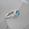 London Blue Topaz Sterling Silver Ring