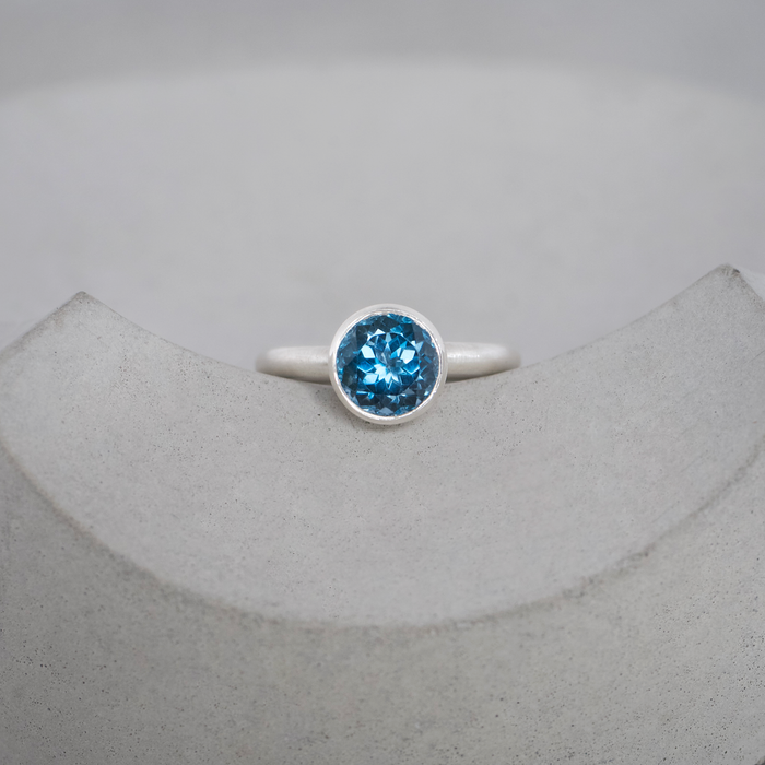 London Blue Topaz Sterling Silver Ring