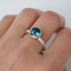 London Blue Topaz Sterling Silver Ring