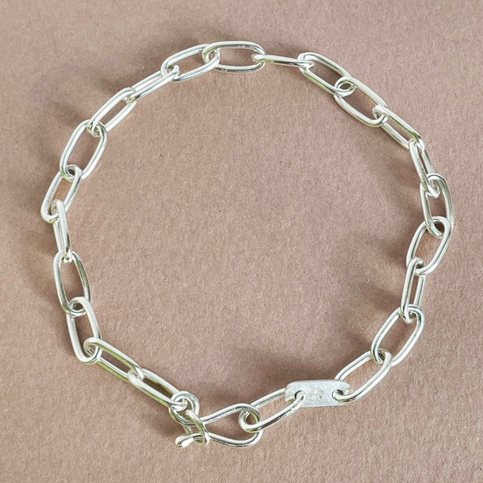 Paperclip Bracelet, Medium Weight