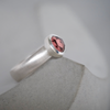 Rose Cut Garnet Court Ring