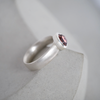 Rose Cut Garnet Court Ring