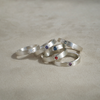 Gemstone handmade contemporary silver rings